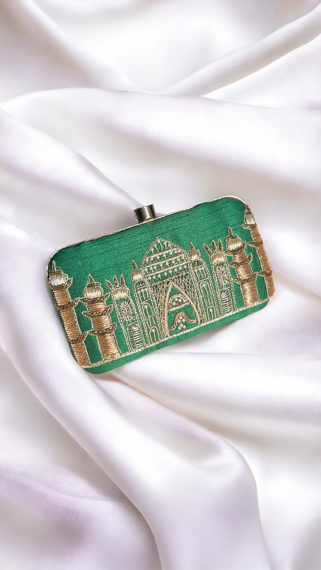 Green Taj Clutch Bag