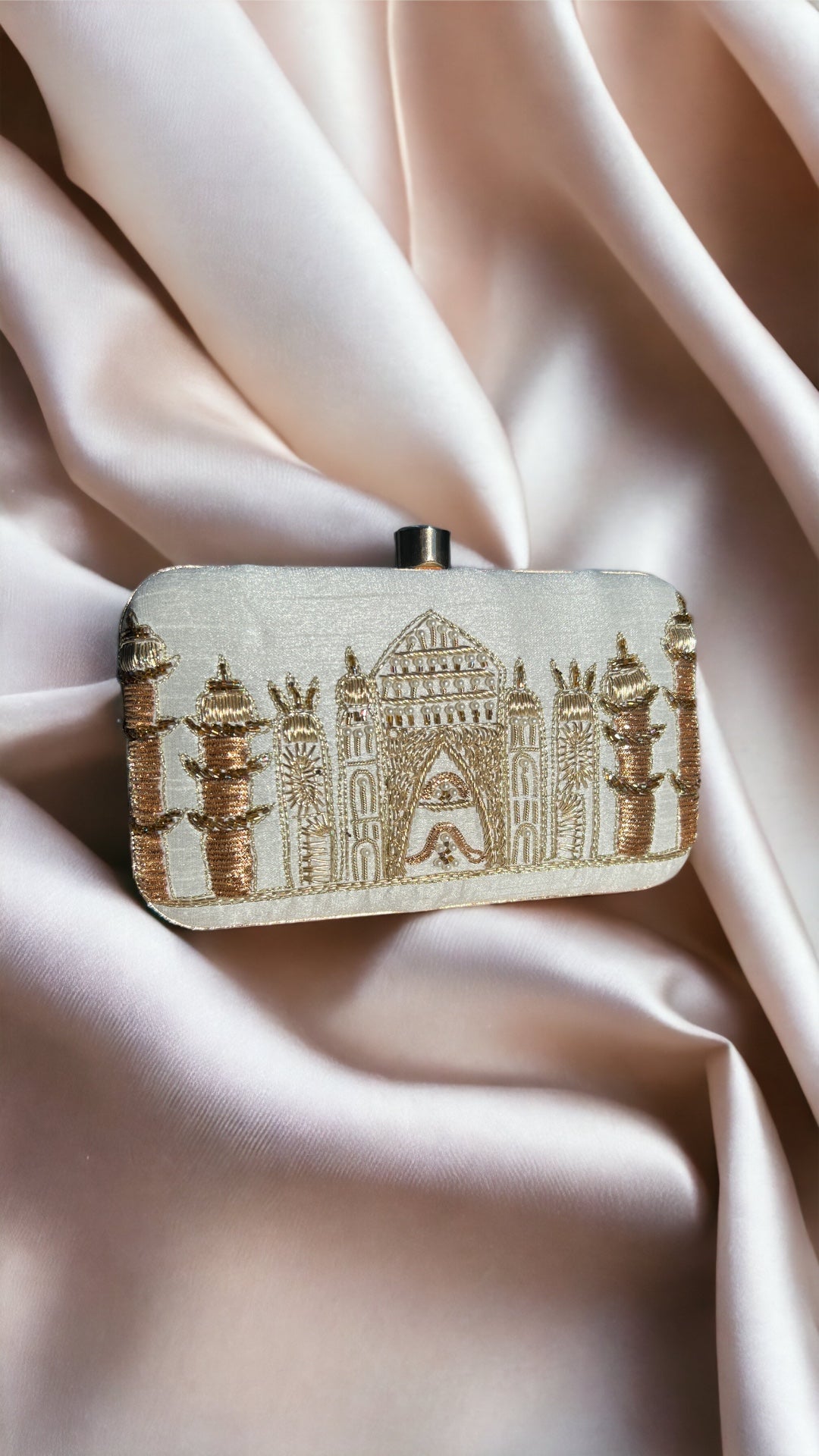 White Taj Clutch Bag