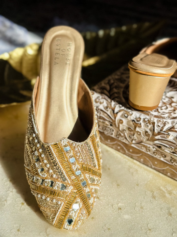 Sparkle Block Heel