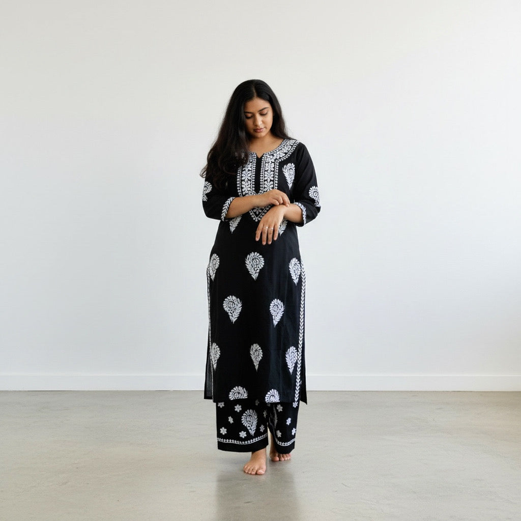 Ebony Embroidered 3-piece outfit