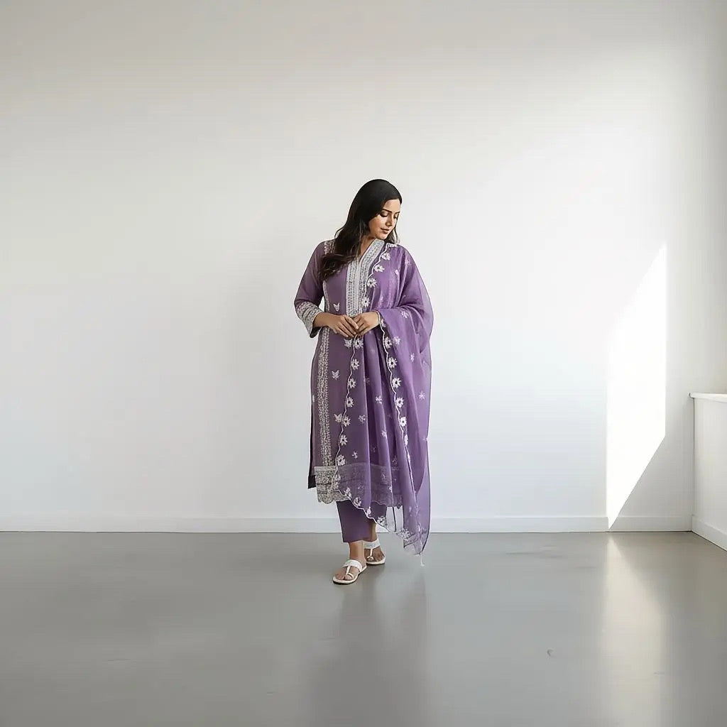 Orchid purple Pant Set