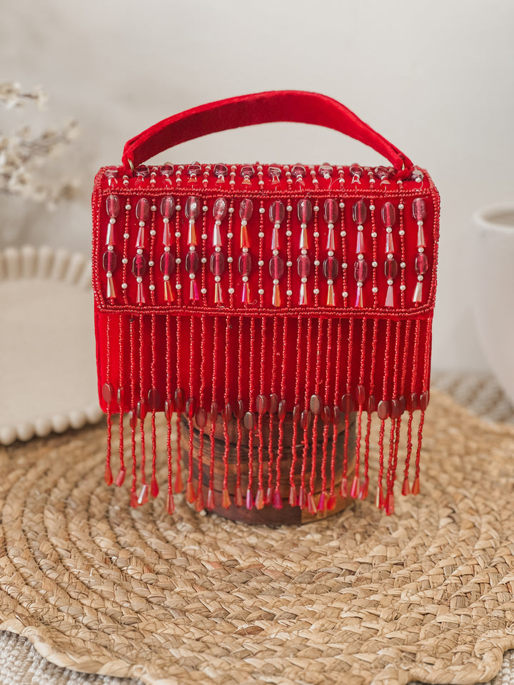 Mehfil Red Women Purse Bag