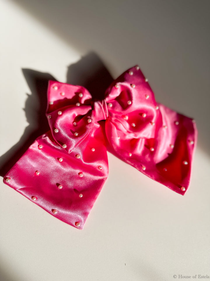 Pearl Pigtail Bows