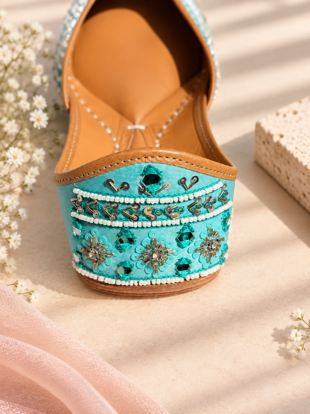 Cielo Blue Jutti