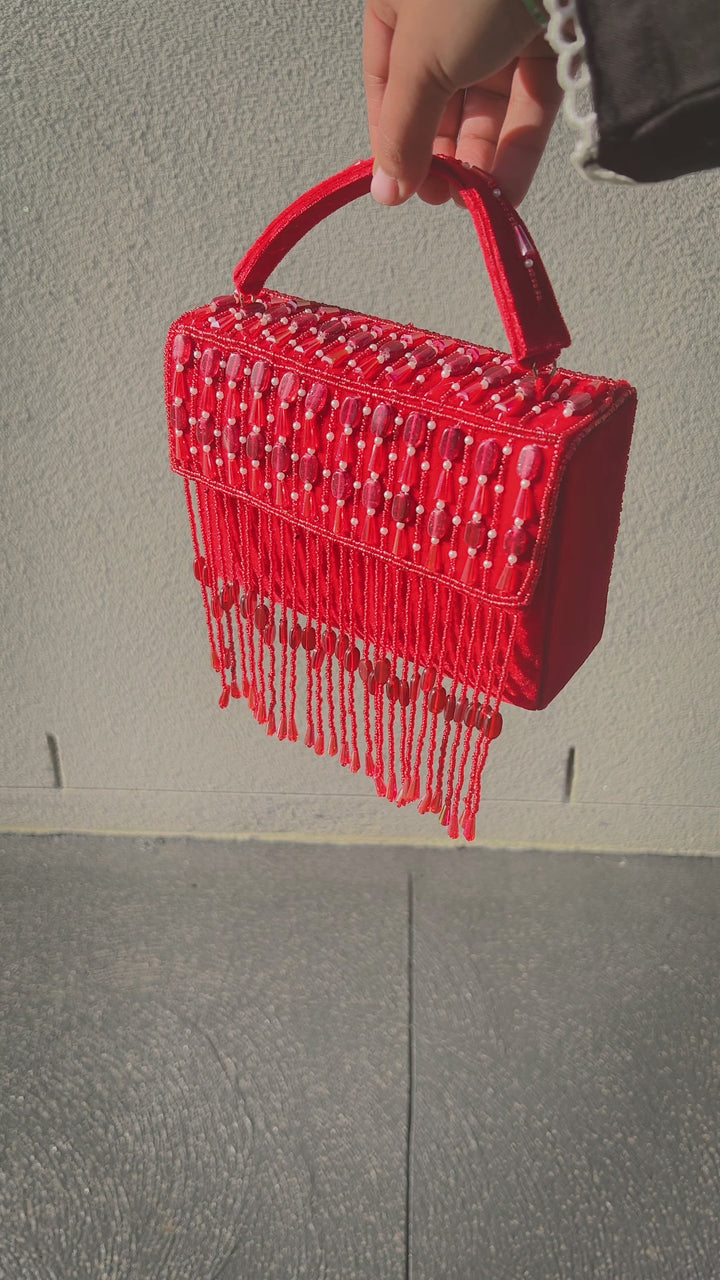 Mehfil Red Women Purse Bag