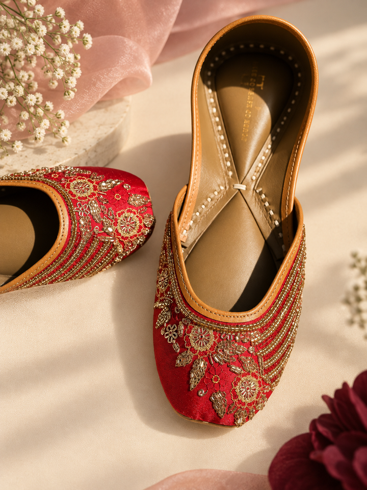 Ruby Elegance Red Jutti