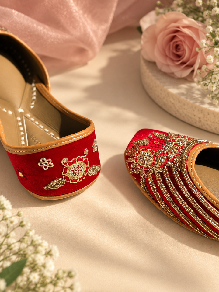 Ruby Elegance Red Jutti